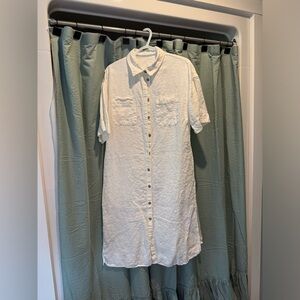 Midi linen dress